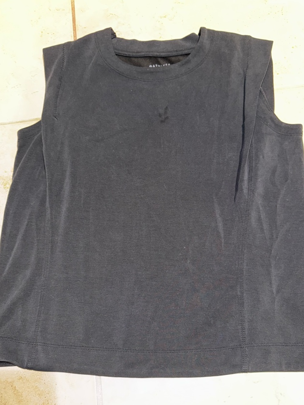 Athleta Tank Top Womens XS Black Sleeveless Muscle Tee Athletic Workout